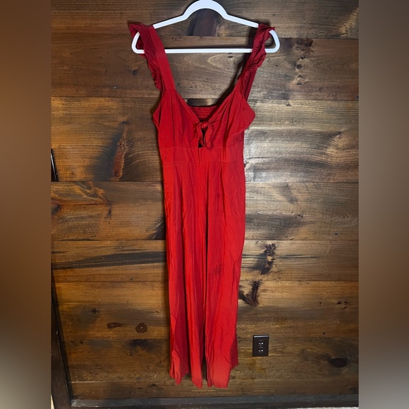 Pasadena Jumpsuit in Redwood Red LSPACE - Picture 4 of 9